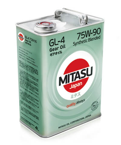 Масло трансмиссионное Mitasu Gear Oil GL-4 75W-90 4 л, Масла трансмиссионные